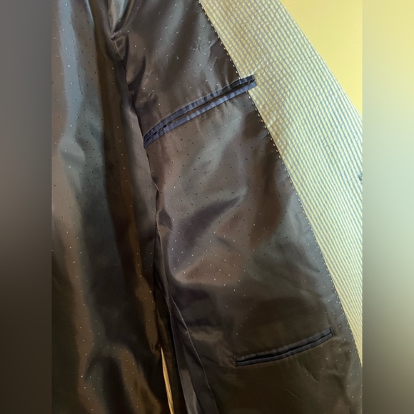 NWT Tommy Hilfiger Ethan Double Vent Seersucker Blazer/Coat - Picture 5 of 8